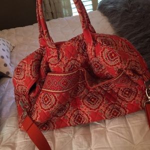 Vera Bradley Bags - Vera Bradley duffle travel bag orange blue color Vera Bradley Bags - Vera Bradley duffle travel bag orange blue color